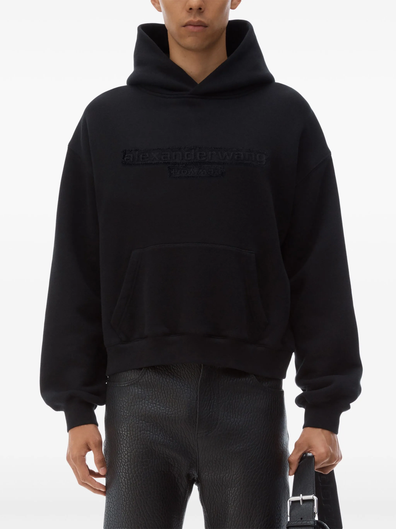 ALEXANDER WANG - Unisex Distressed Logo Hoodie