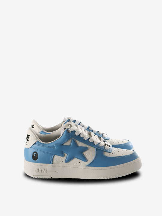 Blue sneakers, front view