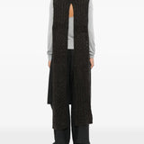 Brown scarf, full body view