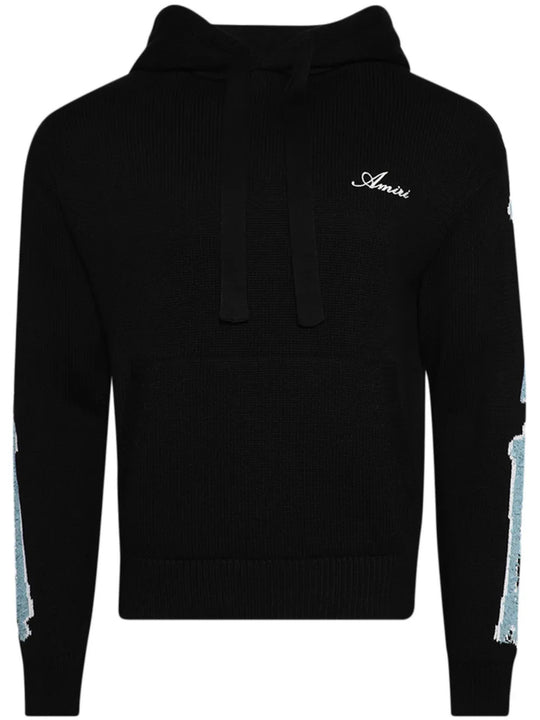 Black knitwear, front view