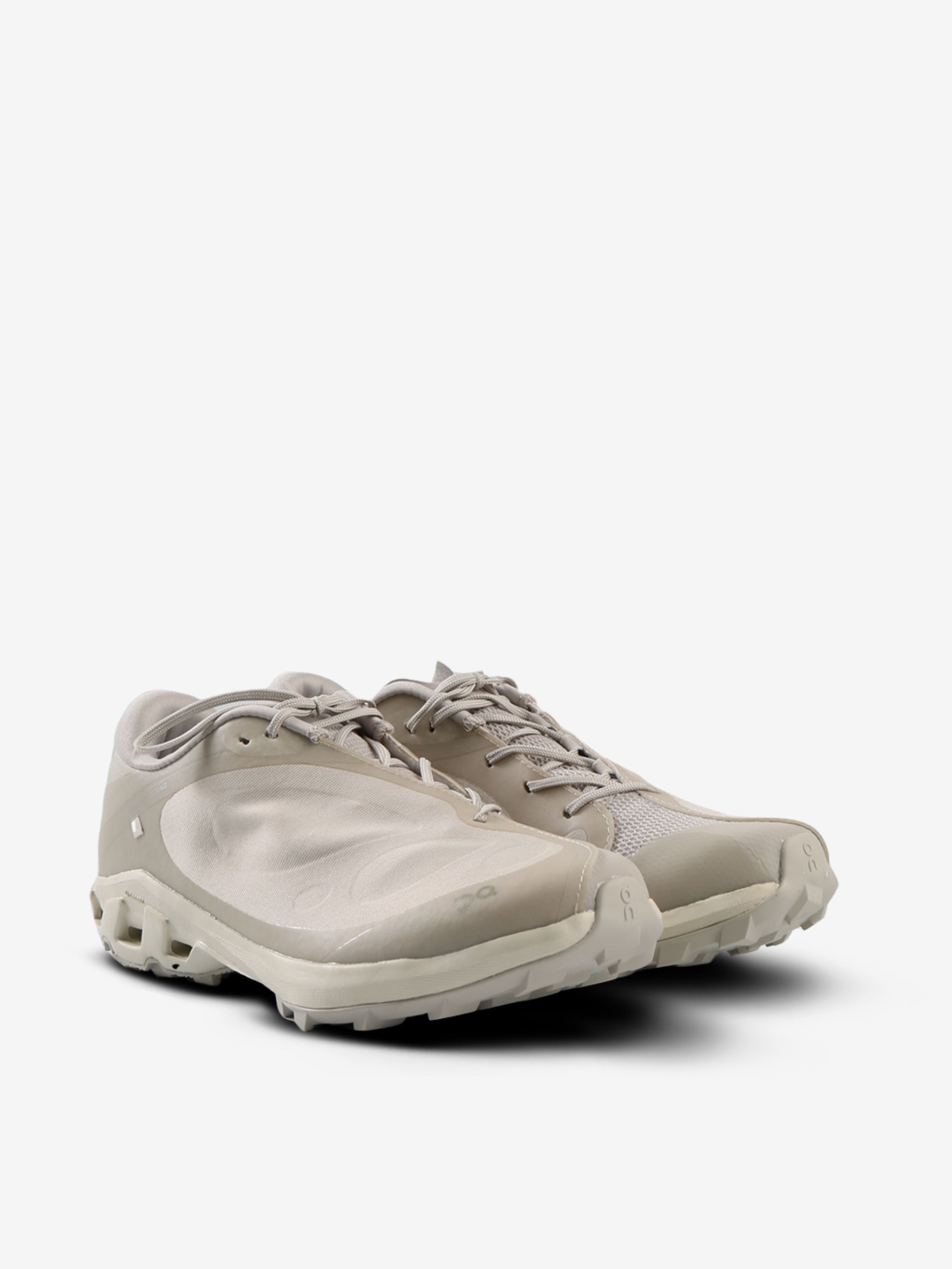 Tan sneakers,side view