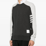 Grey knitwear, front view