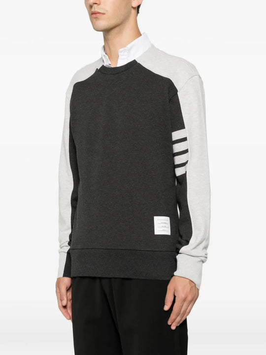 Grey knitwear, front view