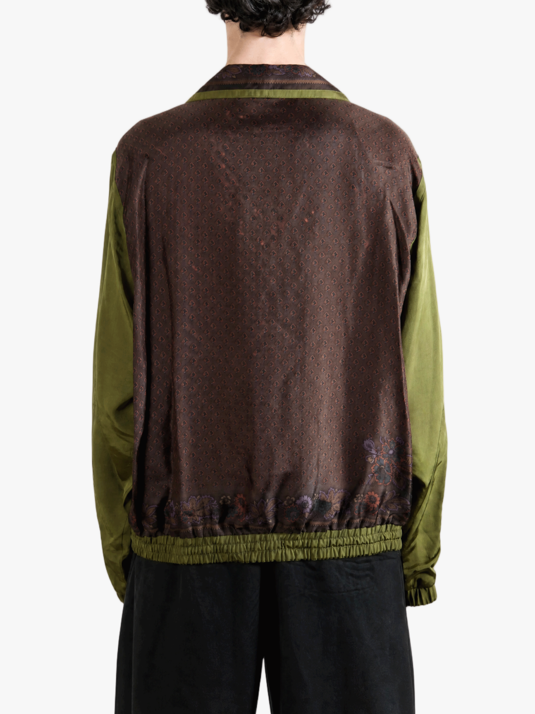 Green jacket, full body view