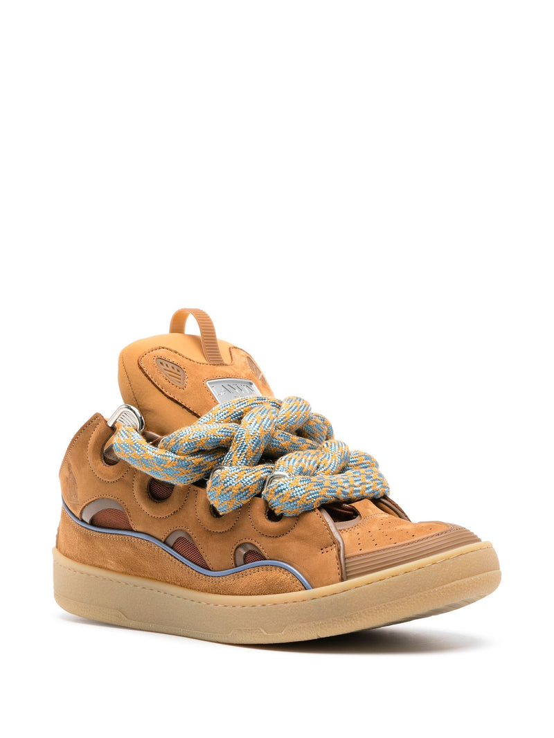 LANVIN - Men Curb Sneakers with Snake Laces