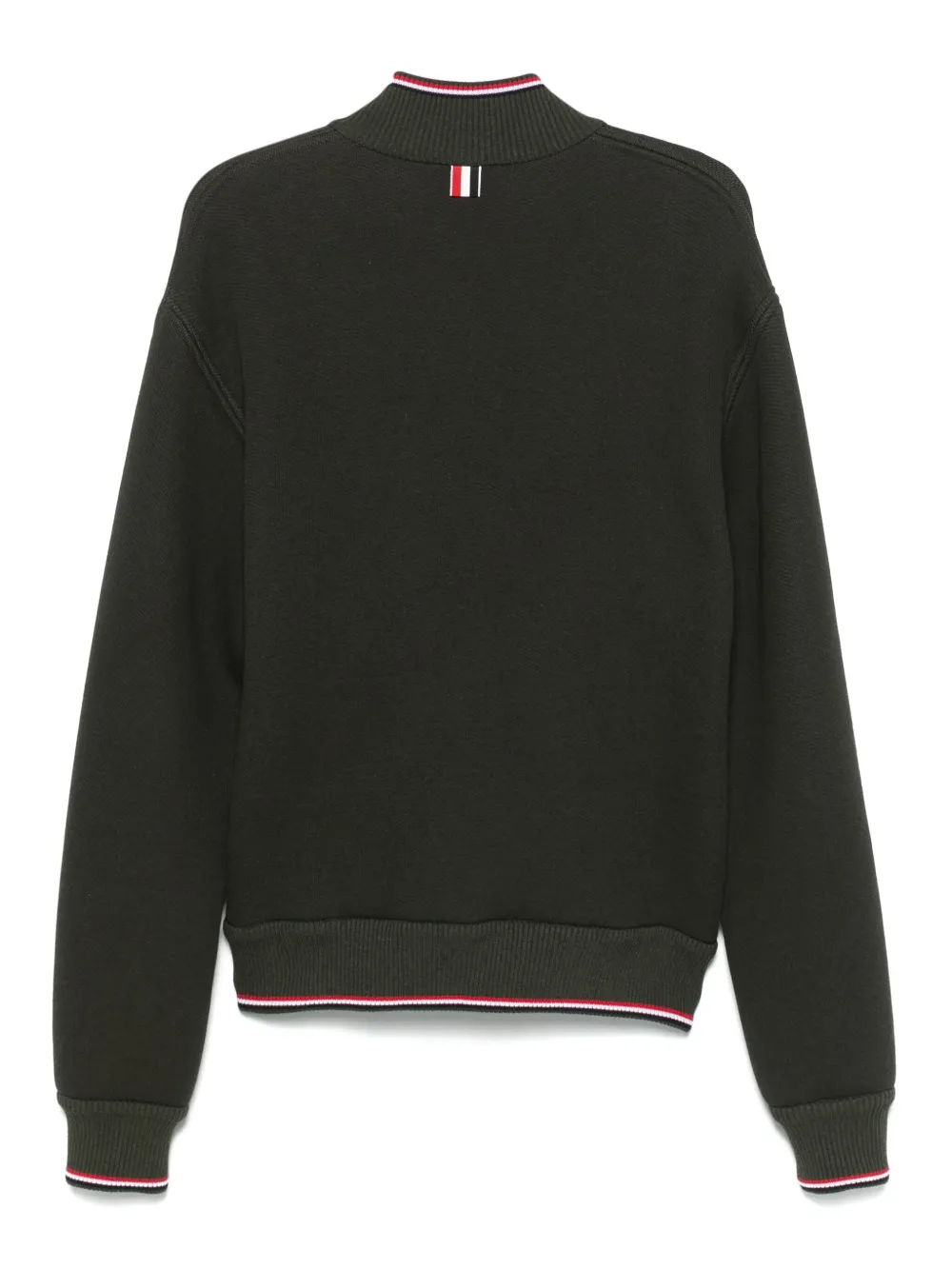 Green jackets, back view