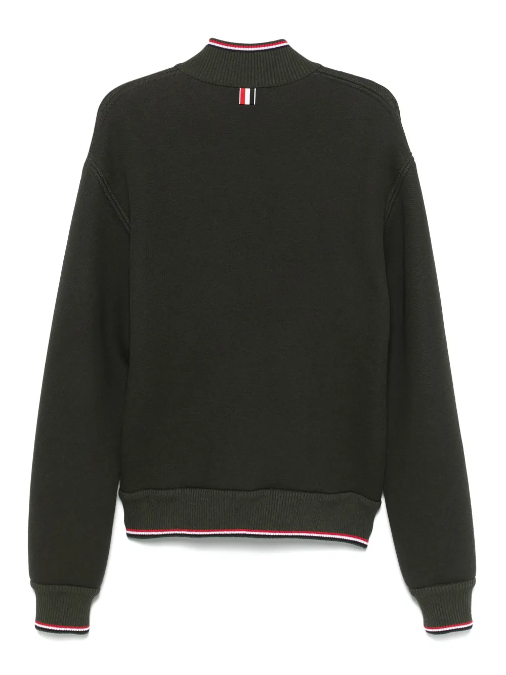 Green jackets, back view