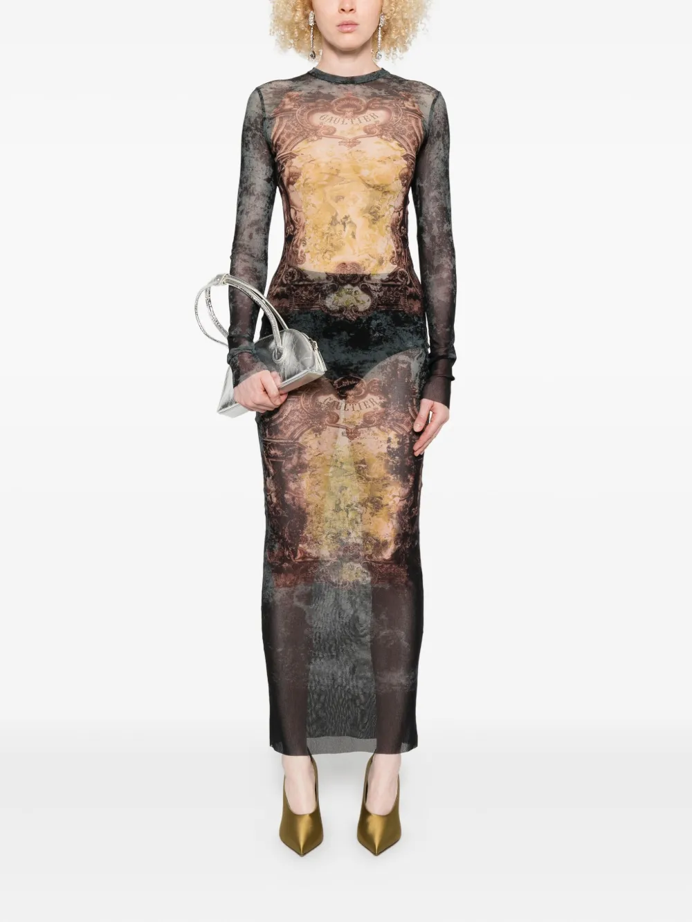 Black dress, full body view