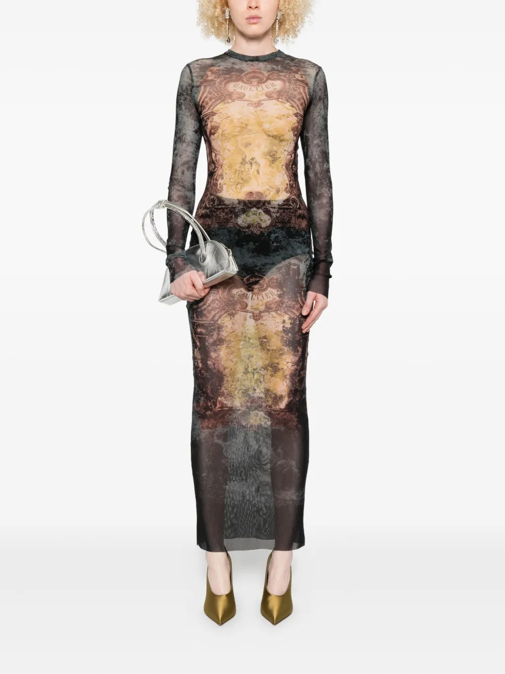 Black dress, full body view