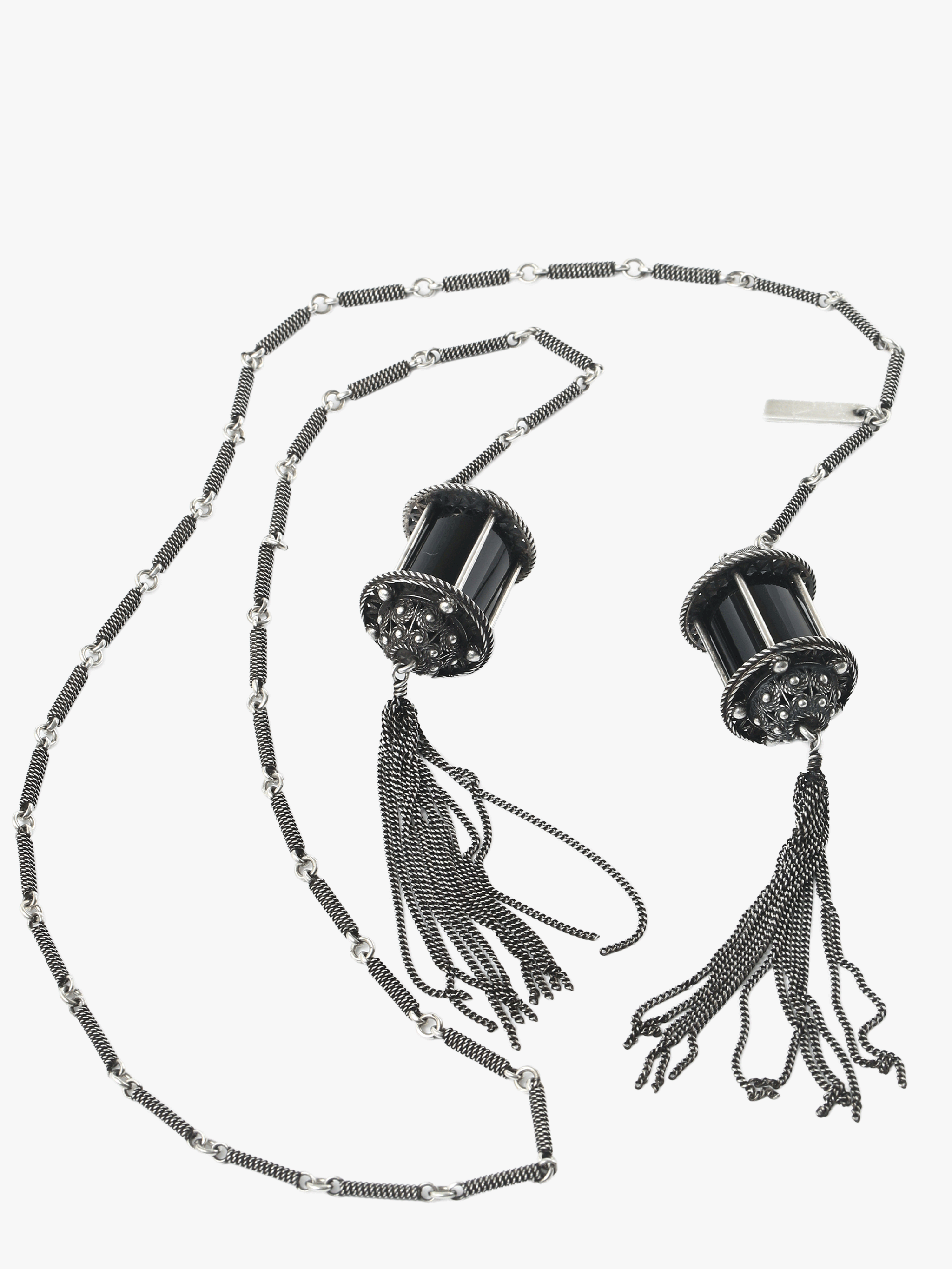 Black jewelry, front view