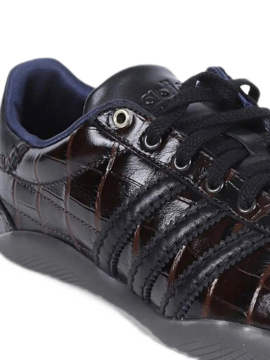 Close up of Brown shoes, showing detail