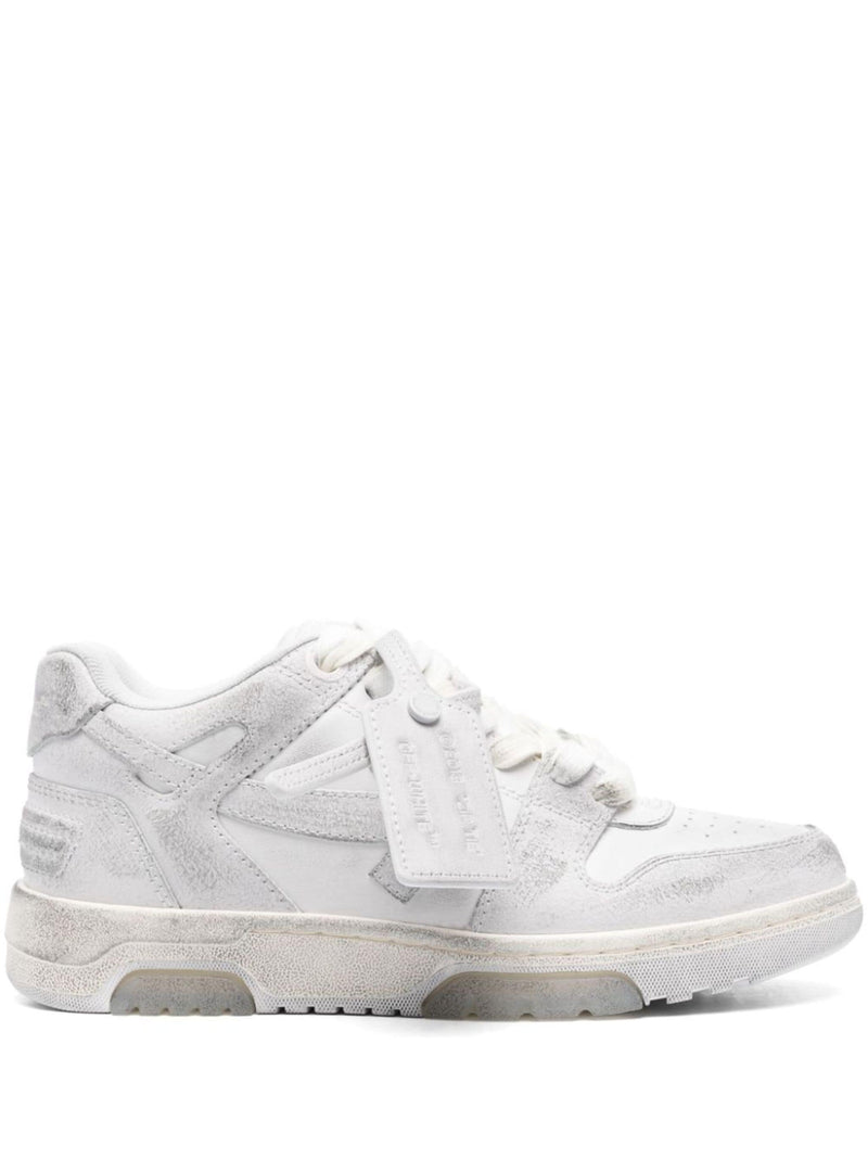 OFF-WHITE - Women Out Of Office Vintage Leather Sneakers