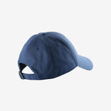 Blue hats, back view