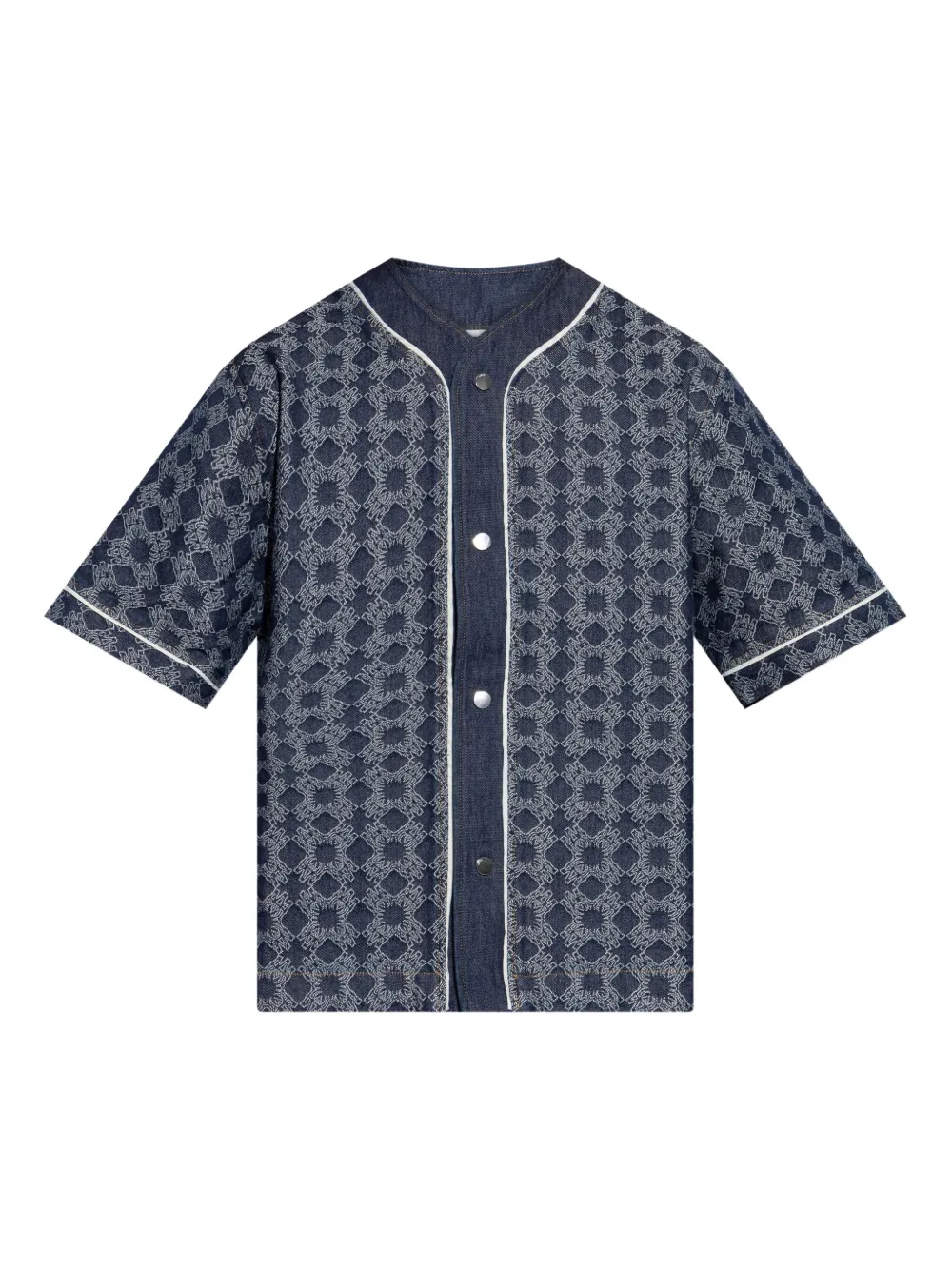 Blue shirt, front view