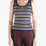 Navy top worn by a person, showing the top'fit