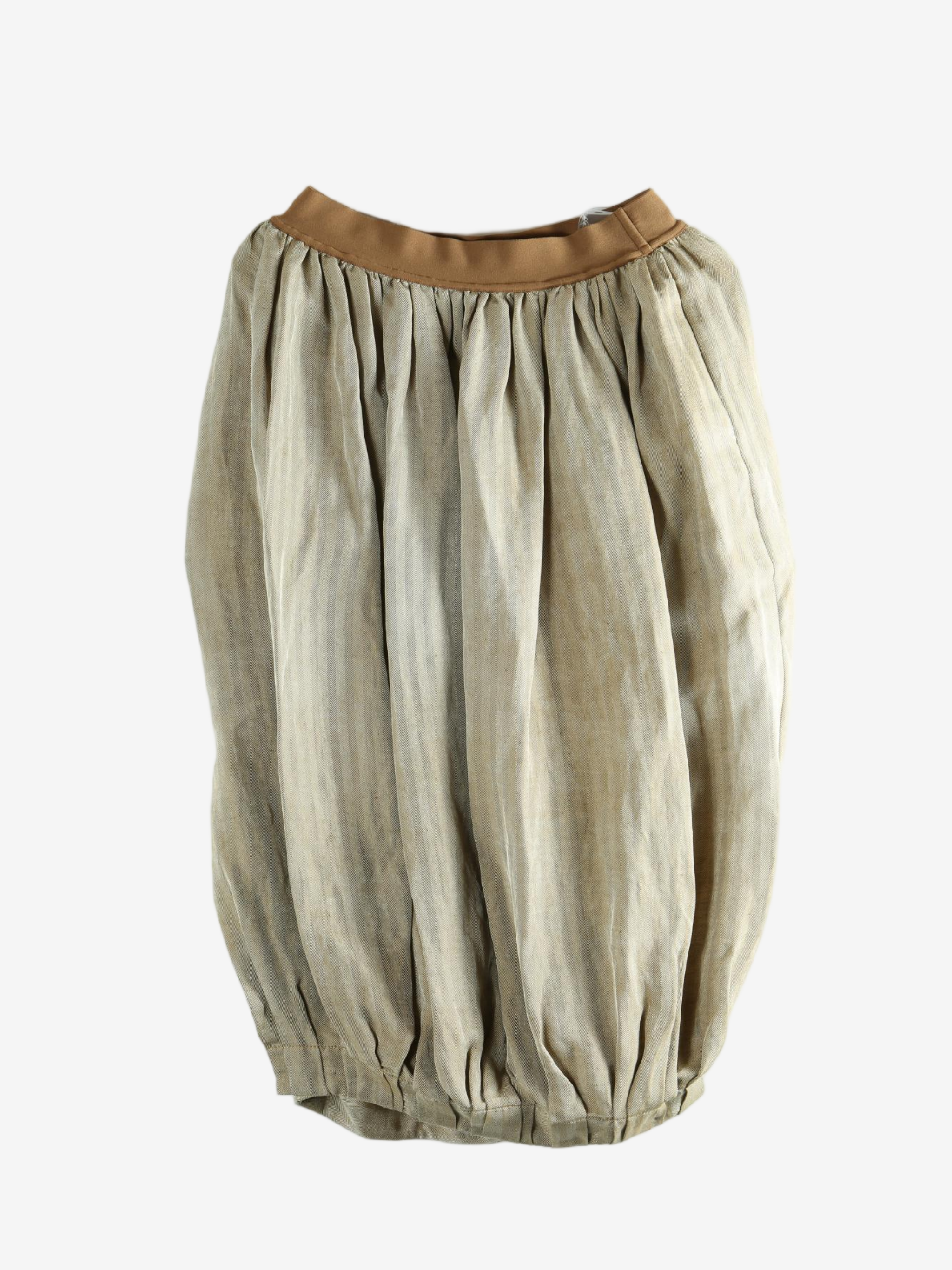 Tan skirt, front view