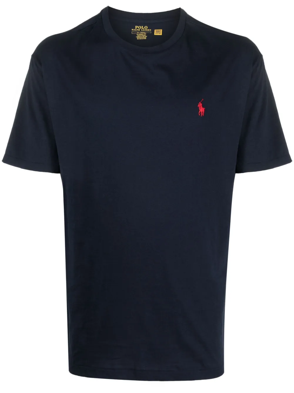 Navy t-shirt, front view