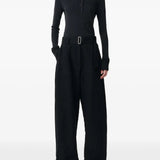 Black pants, full body view