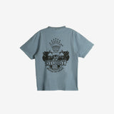 Light blue t-shirt,back view