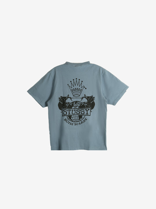 Light blue t-shirt,back view