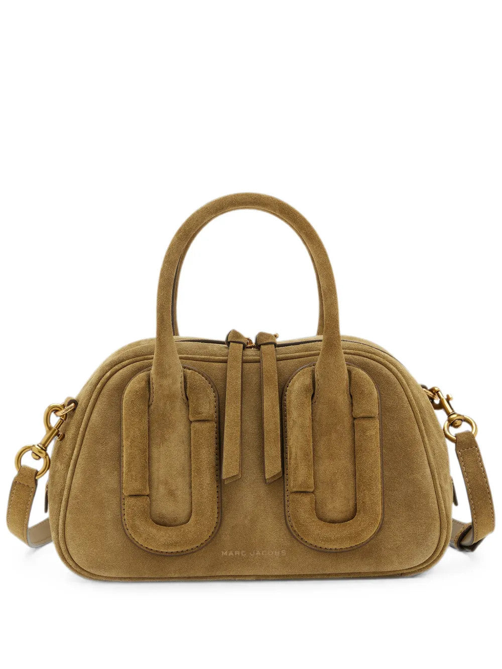 Tan bag, front view