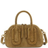 Tan bag, front view