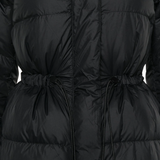 Black coat ,showing texture of the fabric