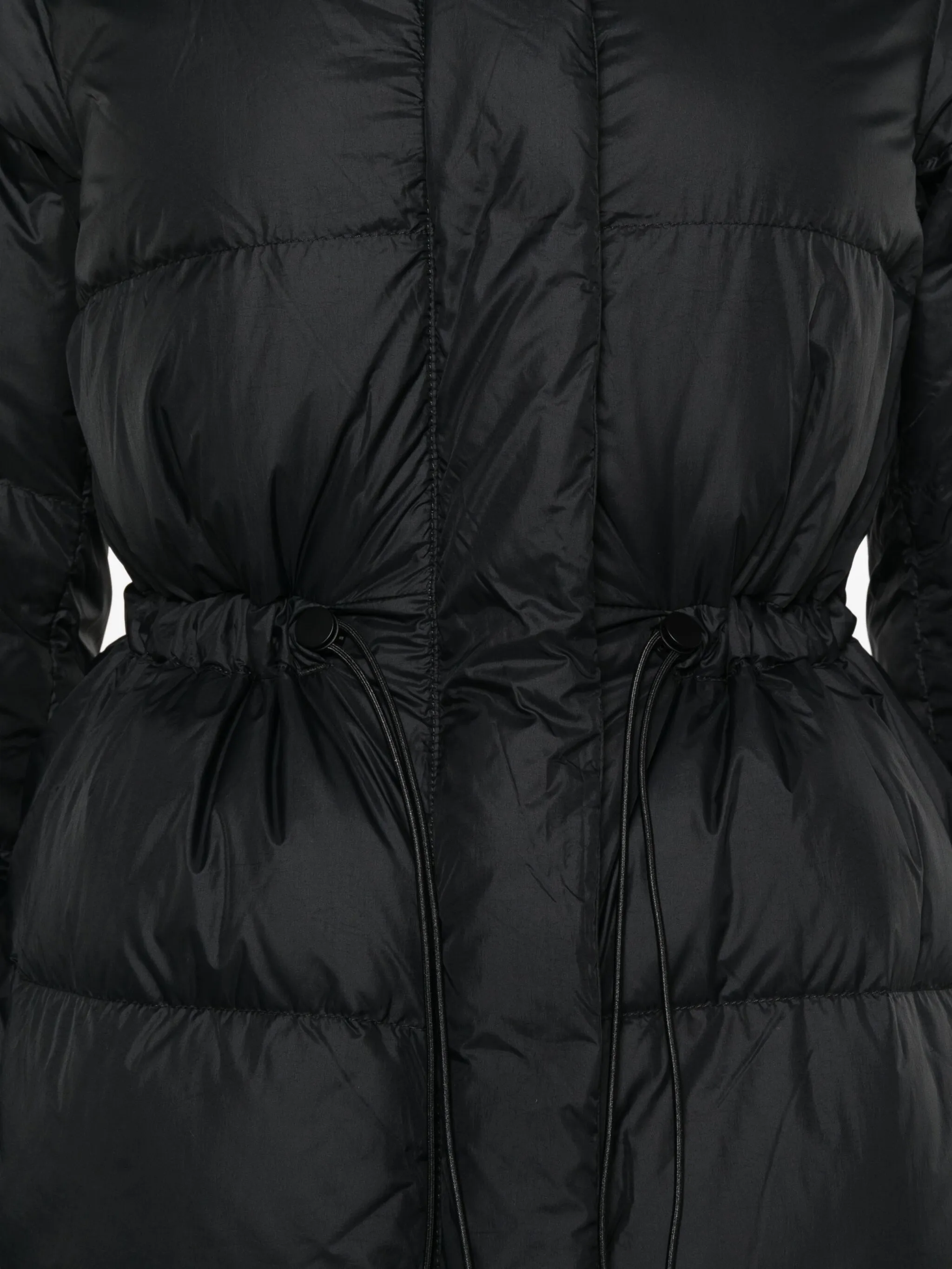 Black coat ,showing texture of the fabric