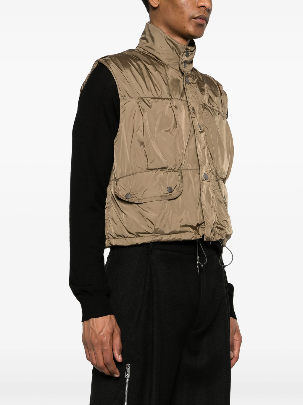 OUR LEGACY Men Cropped Exhale Puffa Vest