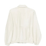 White jacket, back view