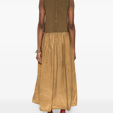 Brown dress,full body view