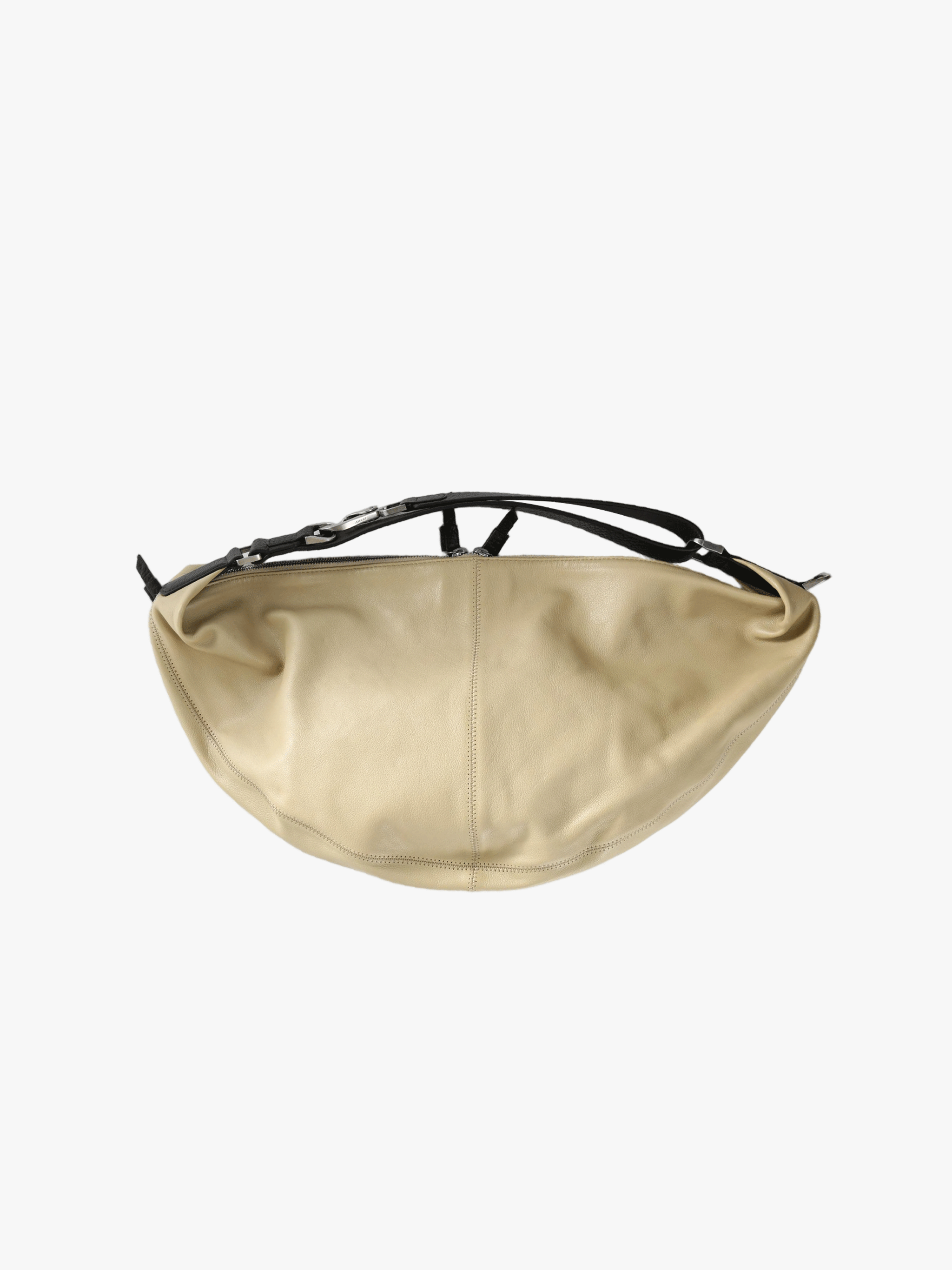 Tan bag, front view