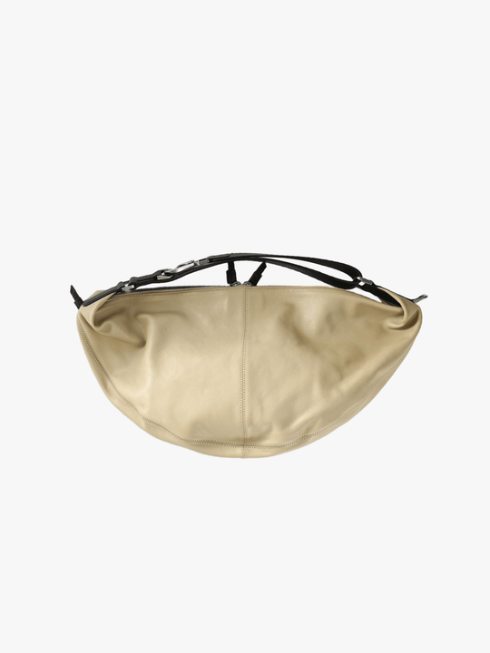 Tan bag, front view