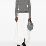 Grey sweater, full body view