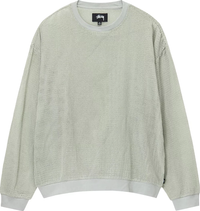 STUSSY - Men Cotton Mesh Long-Sleeve Crew Top