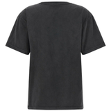 Black t-shirt,back view