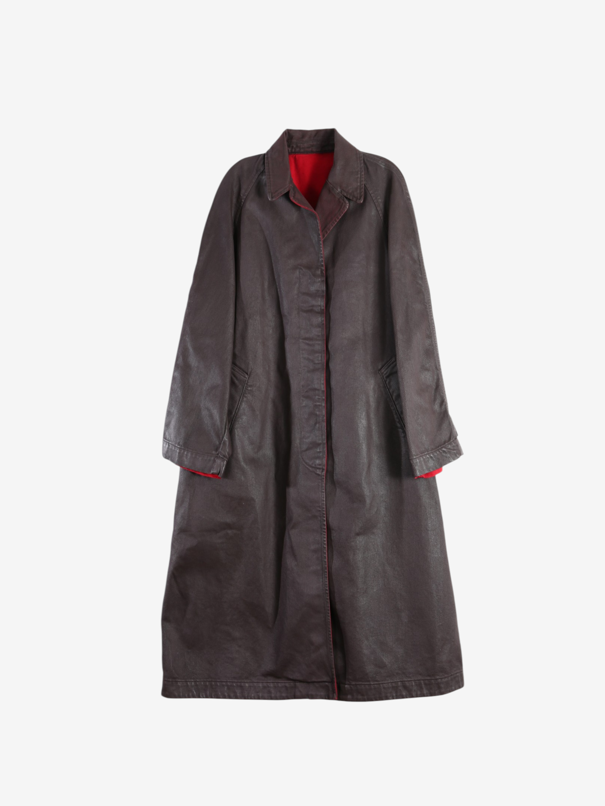 Burgundy jacket, front view