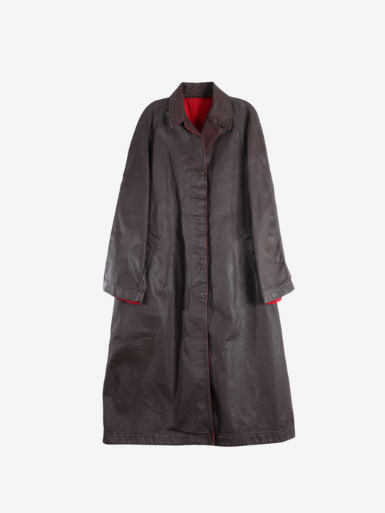 Burgundy jacket, front view
