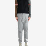 Blue knitwear, full body view