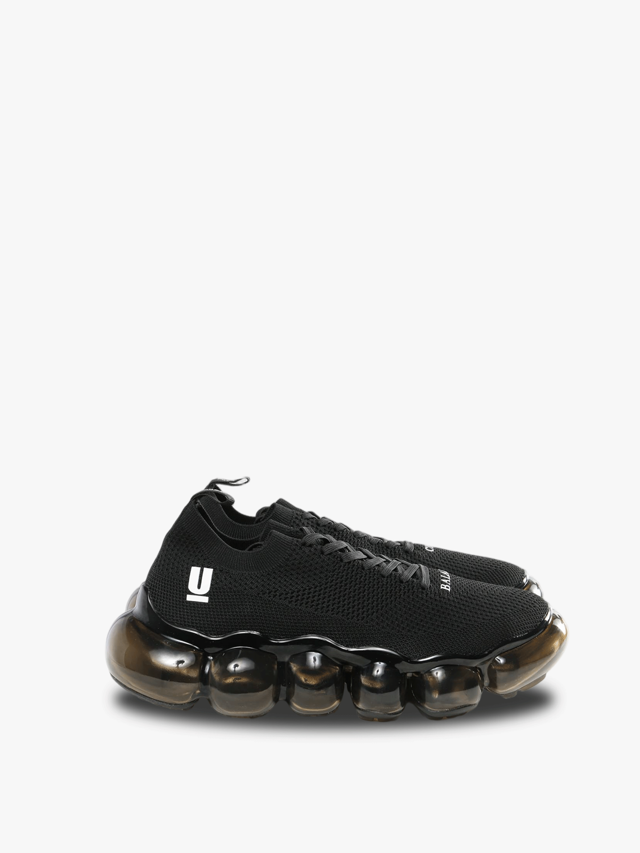 Black sneaker , front view
