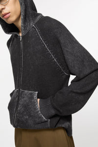 ACNE STUDIOS - Men Hooded Zippered Sweatshirt