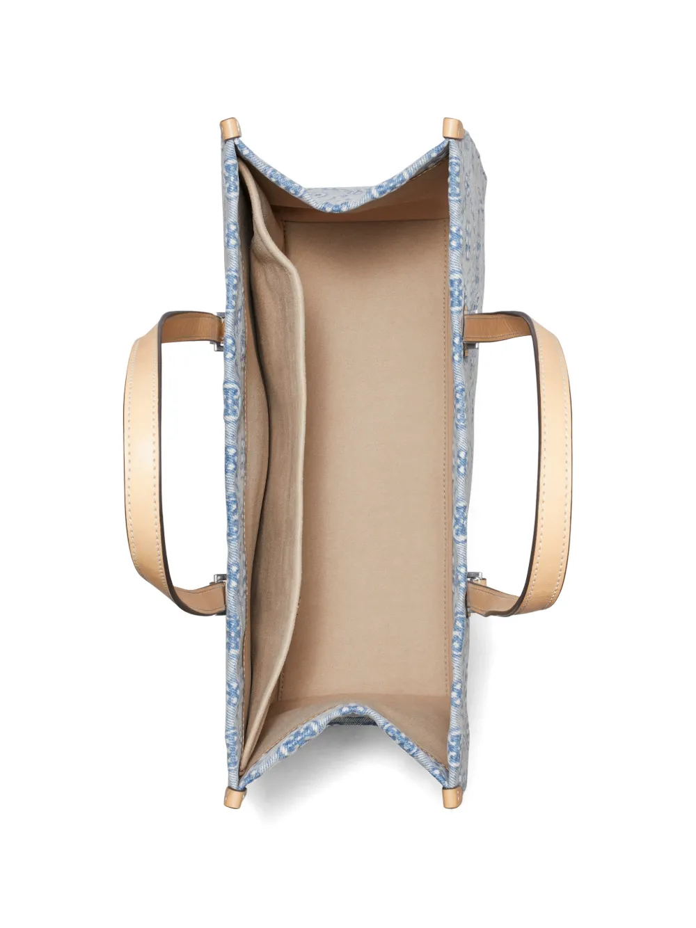 Blue bag, looking down view