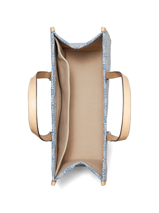 Blue bag, looking down view