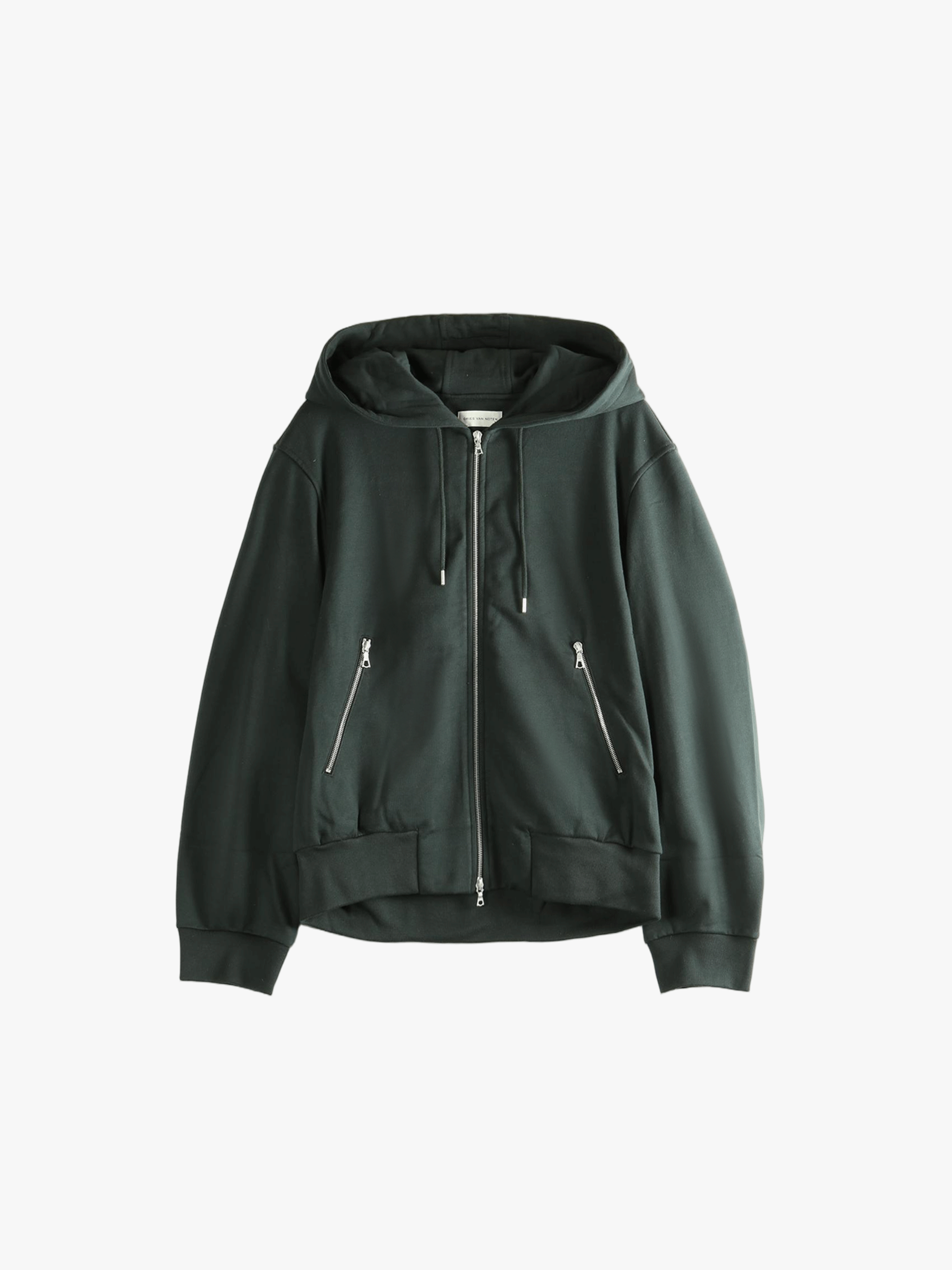 Green hoodie,front view