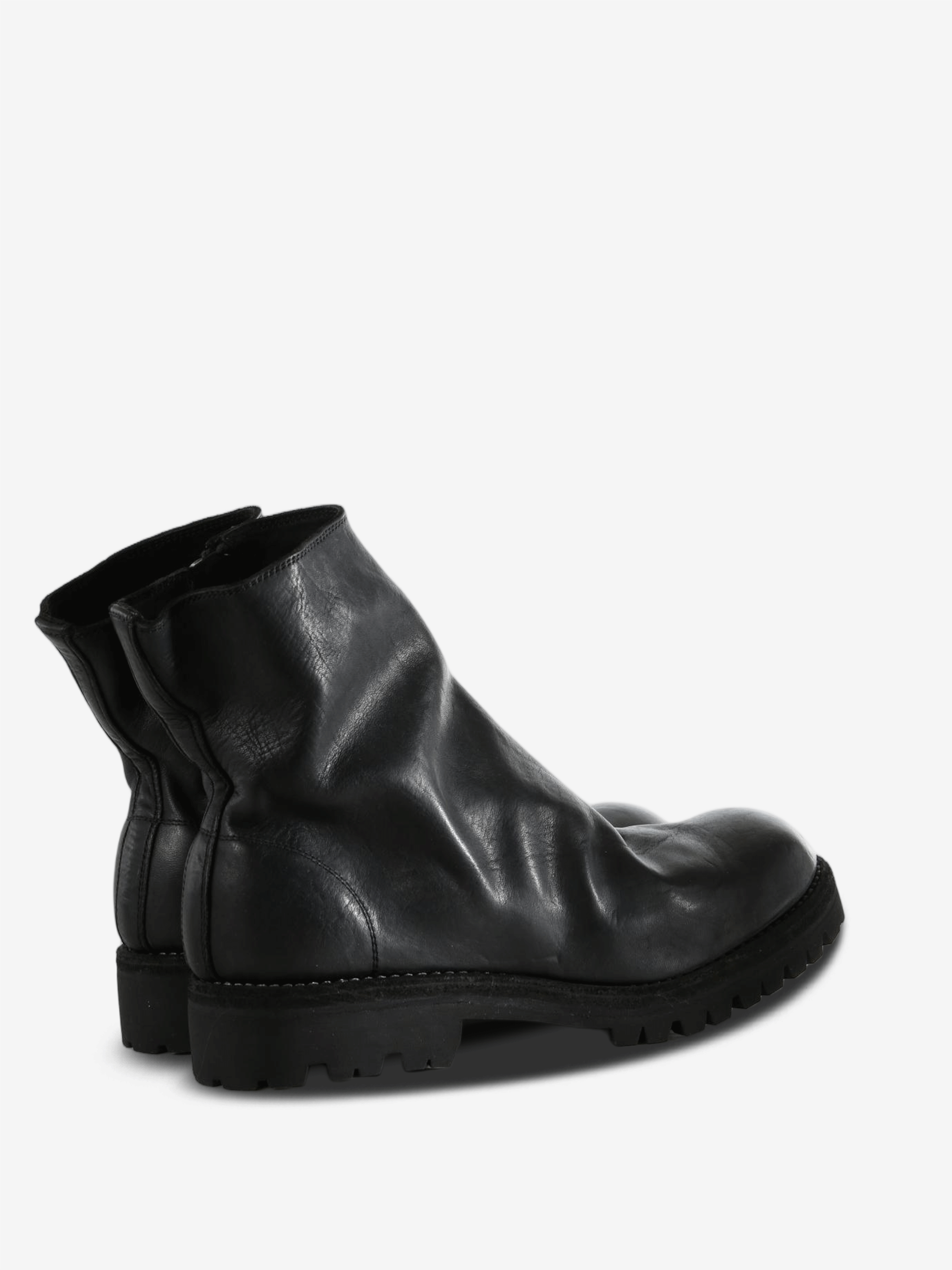 Black boots, side view