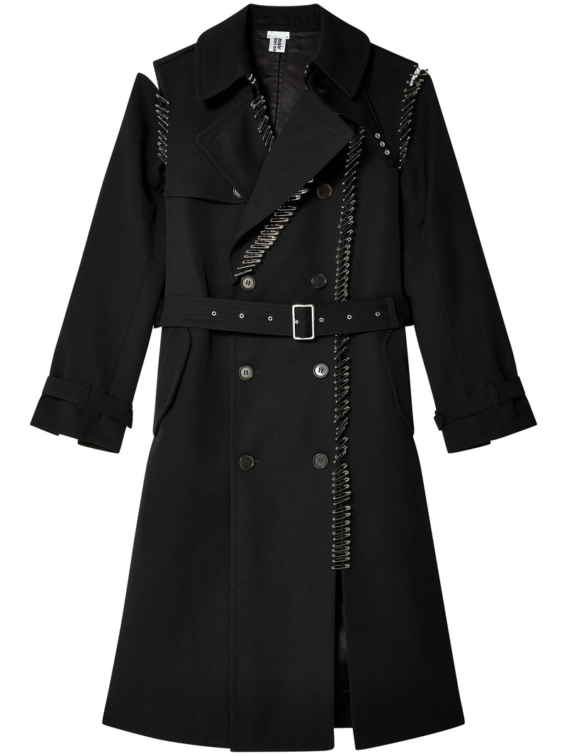 COMME DES GARCONS NOIR - Women Safety Pin Trench Coat