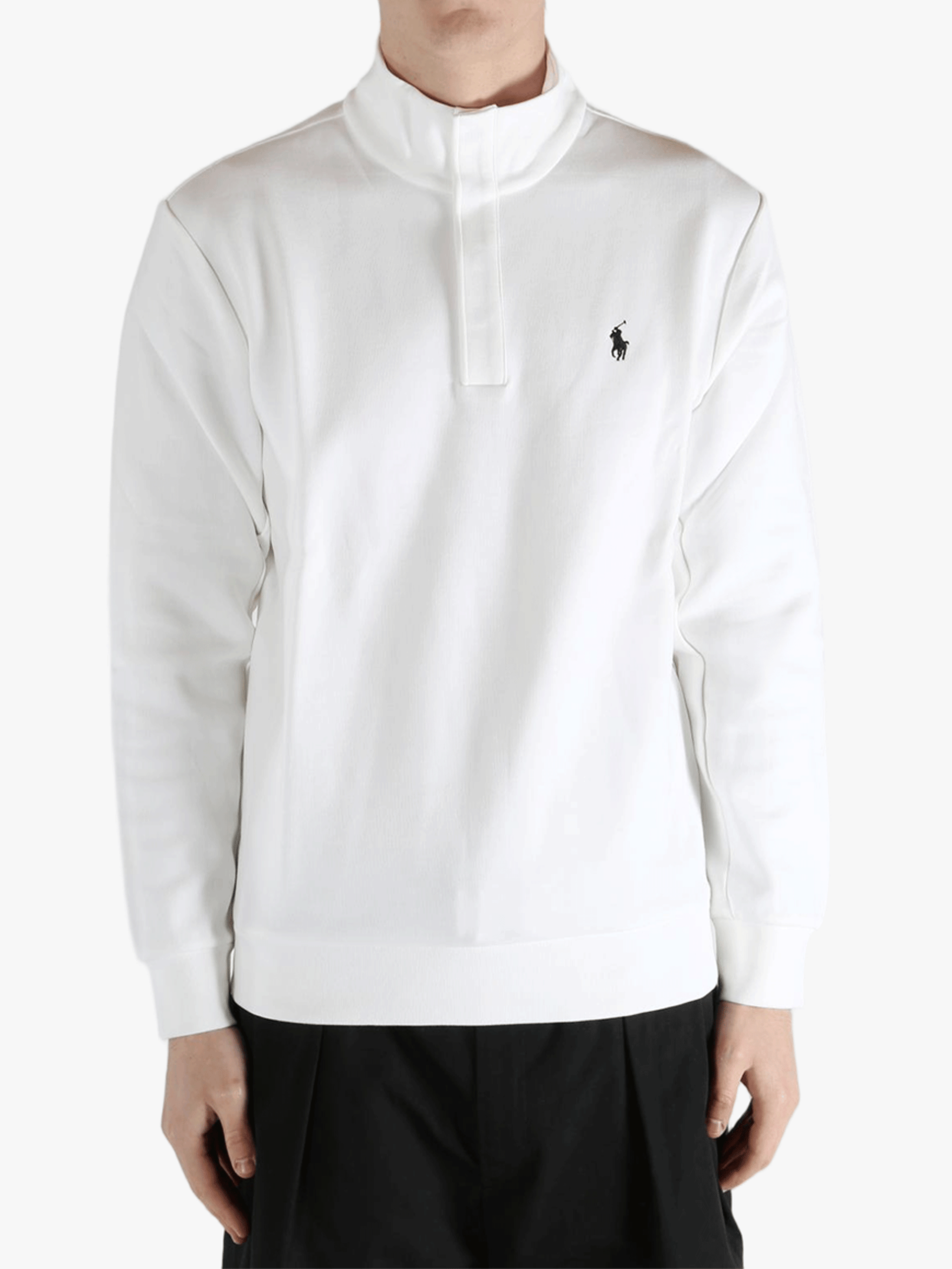 POLO RALPH LAUREN - Men Long Sleeve Double Knit Tech Snap Mockneck