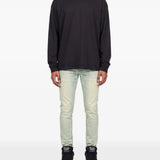 Black t-shirt, full body view