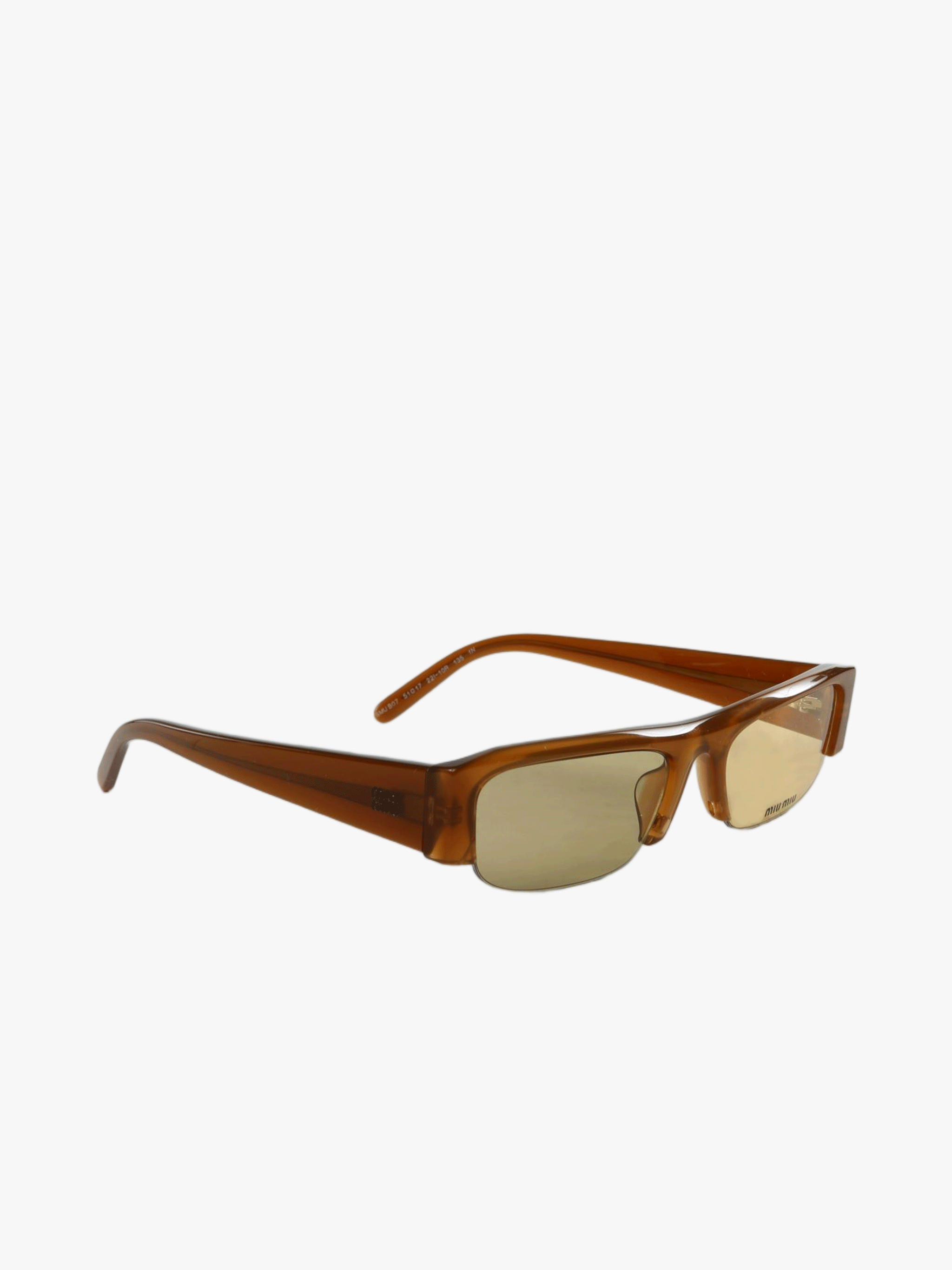 Brown eyewear, front view