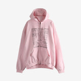 Pink hoodie, front view